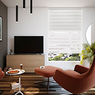 Cortina enrollable 2 en 1