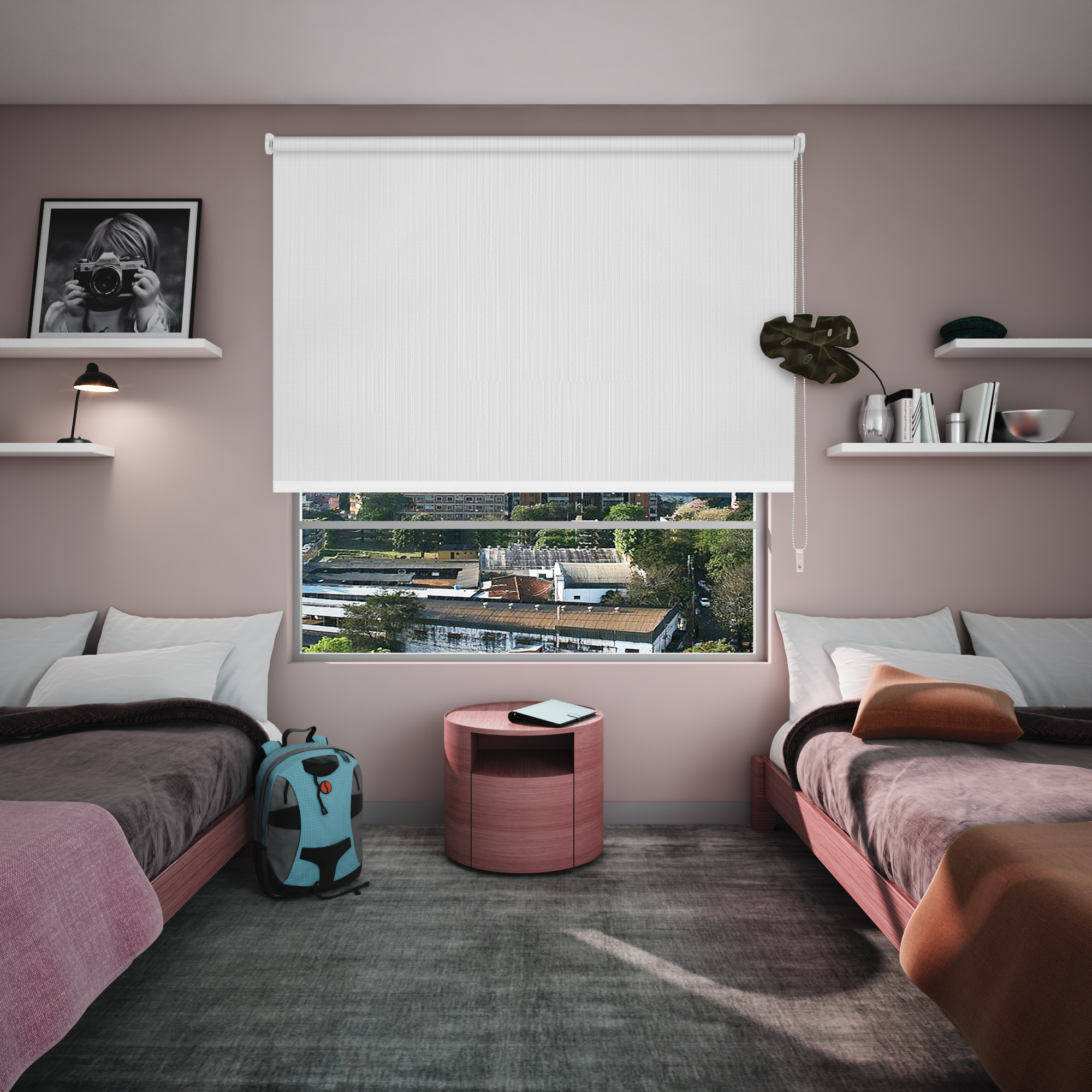 <b>Cortina Enrollable</b><br/> Blackout Básica